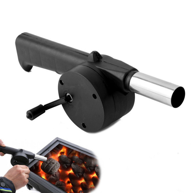 Best Selling Products Outdoor Camping Picnic Barbecue  Mini Small Portable Hand Crank Powered Fan Air Blower