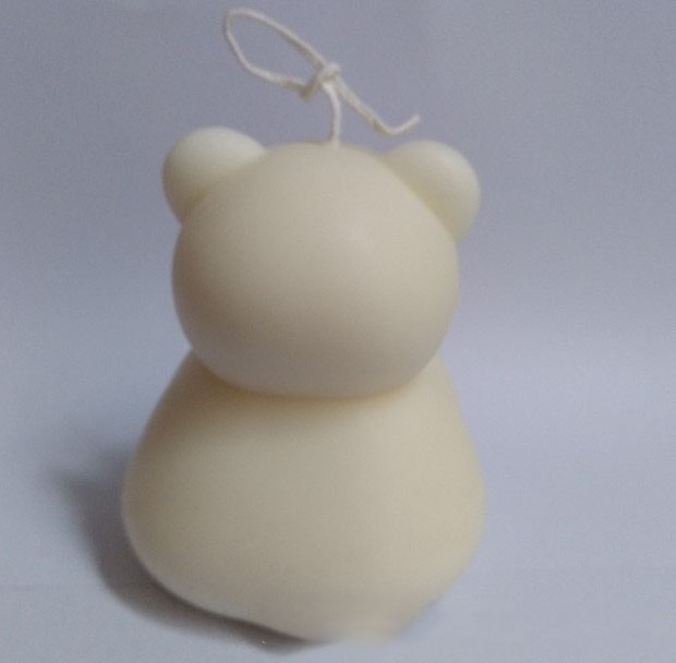 Cute Little Bear Candle Photo Prop Home Decoration Bear Modeling Candle Soybean Wax Birthday Gift Bear Candle