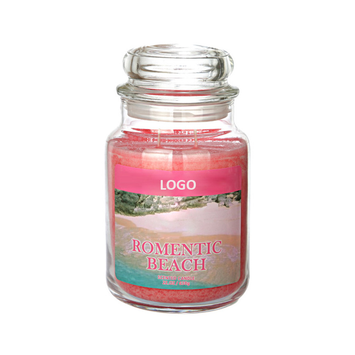 New Design home fragrance long lasting glass jar scented candles