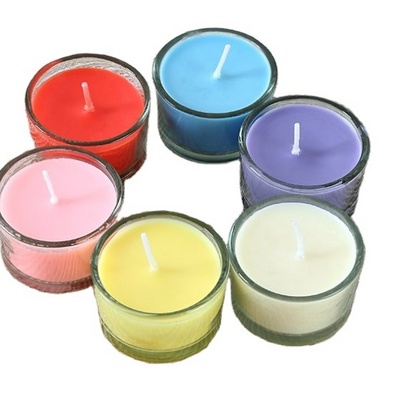 Birthday Gift Romantic Valentine's Day Gif Transparent Small Round Cup Candle MINI Aromatherapy Small Glass Candle