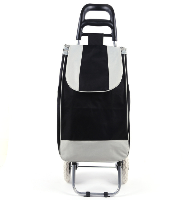 Hot selling folding 600D OXford polyester supermarket store shopping bag shopping trolley cart