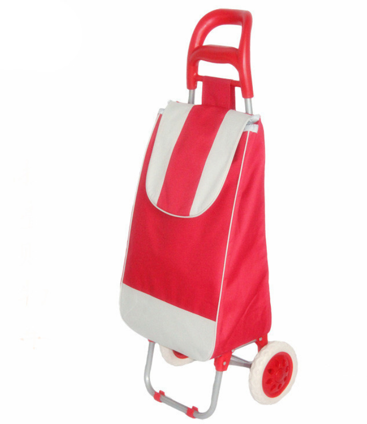 Hot selling folding 600D OXford polyester supermarket store shopping bag shopping trolley cart