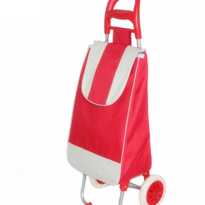 Hot selling folding 600D OXford polyester supermarket store shopping bag shopping trolley cart