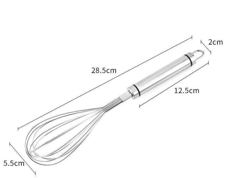 Stainless Steel Rotary Kitchen Hand Tool Portable Whisks Manual Egg Beater Mixer