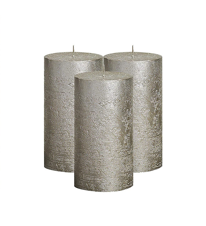 Wholesale Home Decoration High Quality Rustic Paraffin Wax Pillar Candles Meditation Candle