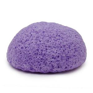 Bebevisa face care cleansing konjac sponge lavender bath sponge with soap inside wholesale price