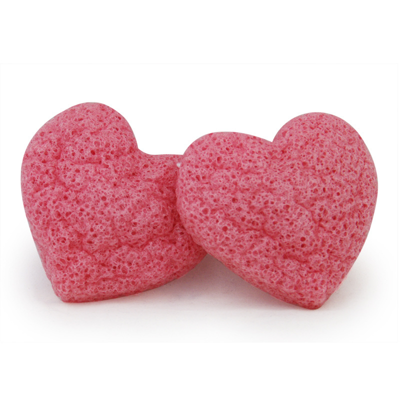 Soft & Gentle Enough For Sensitive Skin And Babies Heart Shaped Konjac Sponge