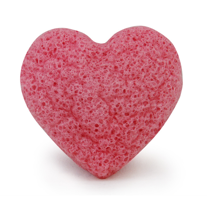 Soft & Gentle Enough For Sensitive Skin And Babies Heart Shaped Konjac Sponge