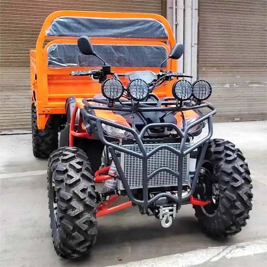 Factory 2 seater Quad Trailer Motorcycle 4 wheel 250Ccc 300cc 4x4 electric Vehicle cargo truck atvs for adults