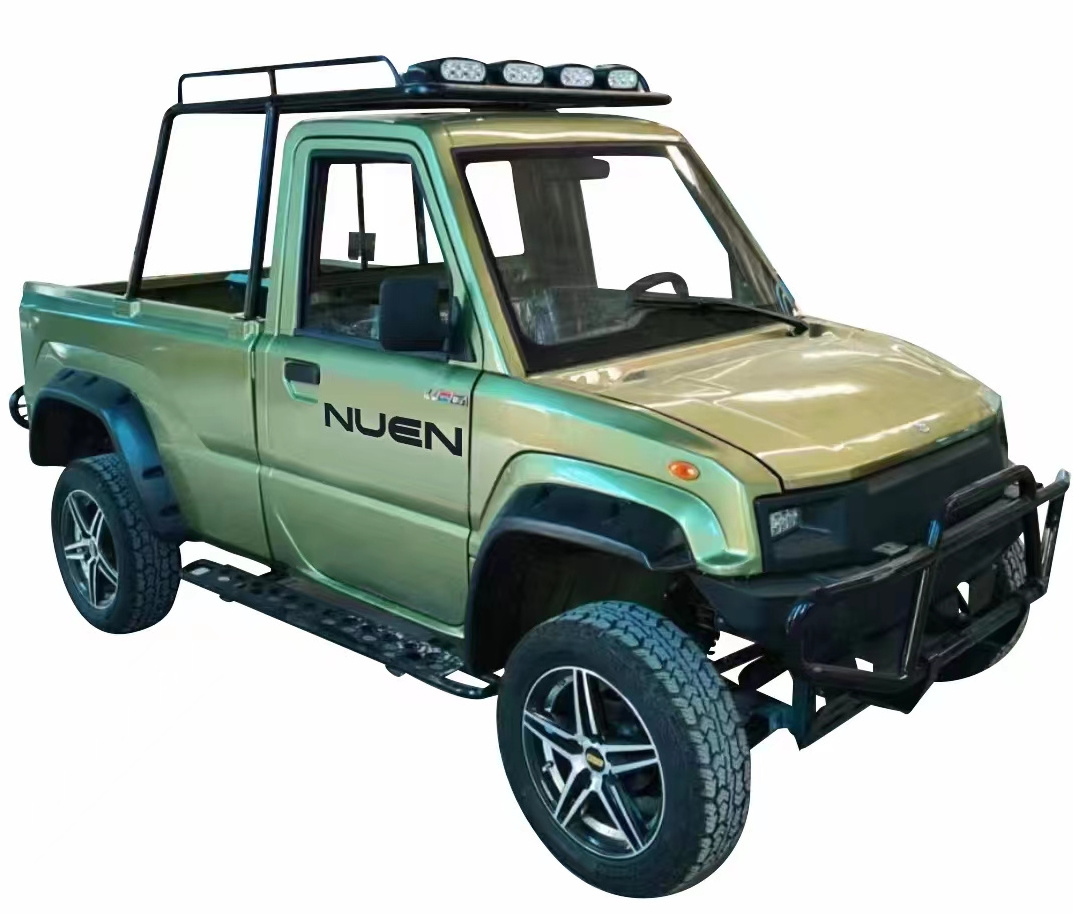 Hot Selling Multi-function battery  four-wheel drive camper Chinese operated cargo electric truck 4x4 mini pickup