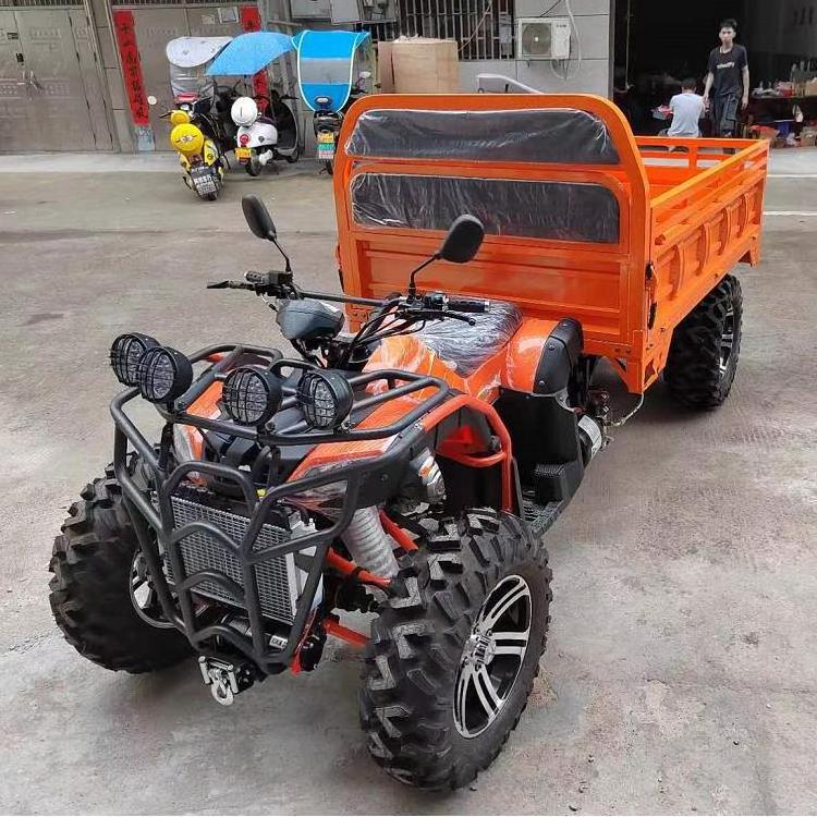 Factory 2 seater Quad Trailer Motorcycle 4 wheel 250Ccc 300cc 4x4 electric Vehicle cargo truck atvs for adults