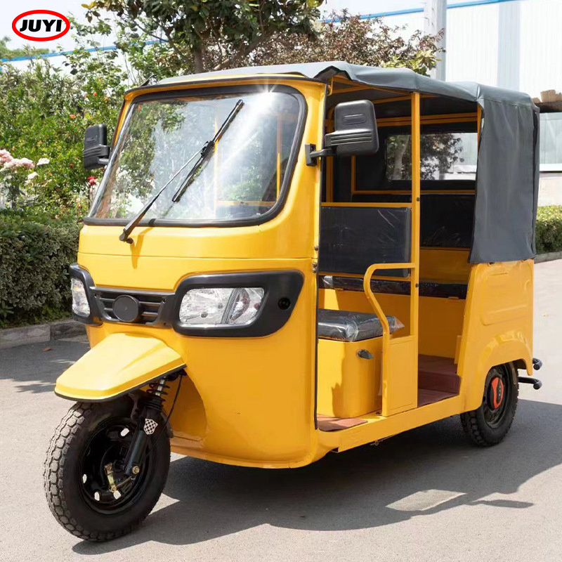 China pedicab 6 passengers 150CC Low Price 3 wheels electric Tuk Tuk motorized tricycle with Solar Panel for passenger transport