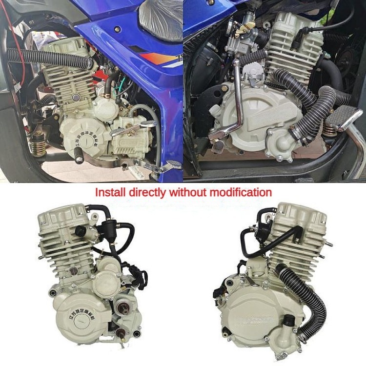 Factory Price Air Cooled motorcycle engines 7500rpm high power engine kit Bike Electric Start Double Cylinder Motorcycle Engines