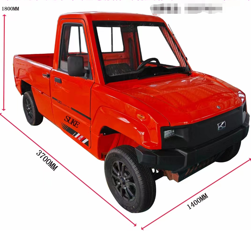 Hot Selling Multi-function battery  four-wheel drive camper Chinese operated cargo electric truck 4x4 mini pickup