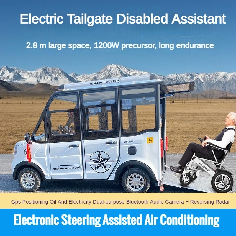 High Quality Low Speed Wheelchair Vehicle handicapped products Electric Vehicle electric cars for disabled people