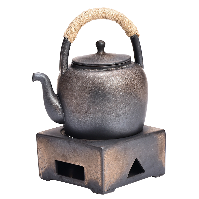 Pottery Tea Stove Japanese Style Handmade Vintage Clay Tea Pot with Warmer Ceramic Kung Fu Tea Pots & Kettles