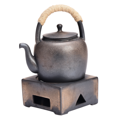 Pottery Tea Stove Japanese Style Handmade Vintage Clay Tea Pot with Warmer Ceramic Kung Fu Tea Pots & Kettles