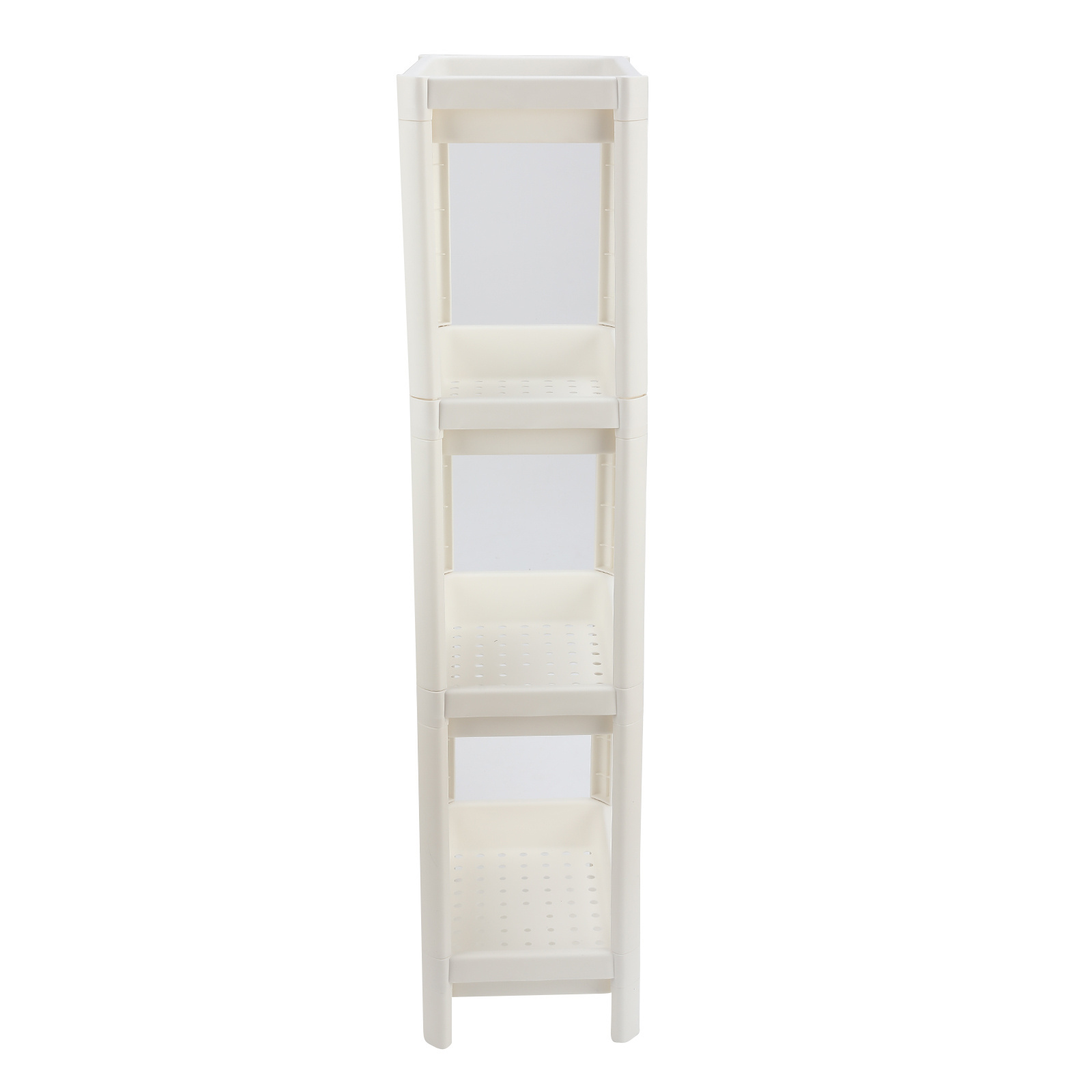 Warehouse Store Home Garage Plastic Shelving UNIT Storage Shelves Rack Plastic Shelf Unit 4 Layer