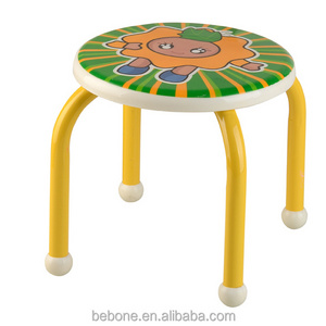 High quality printing kids plastic stool wholesale/camping kids metal low chairs stainless steel stool