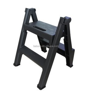 plastic folding step stool step ladder for kitchen garden 2 step folding ladder