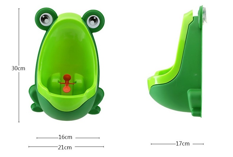 Baby Travel Plastic Cartoon Cute Frog Baby Portable Potties Training Boys Standing Urine Toilet