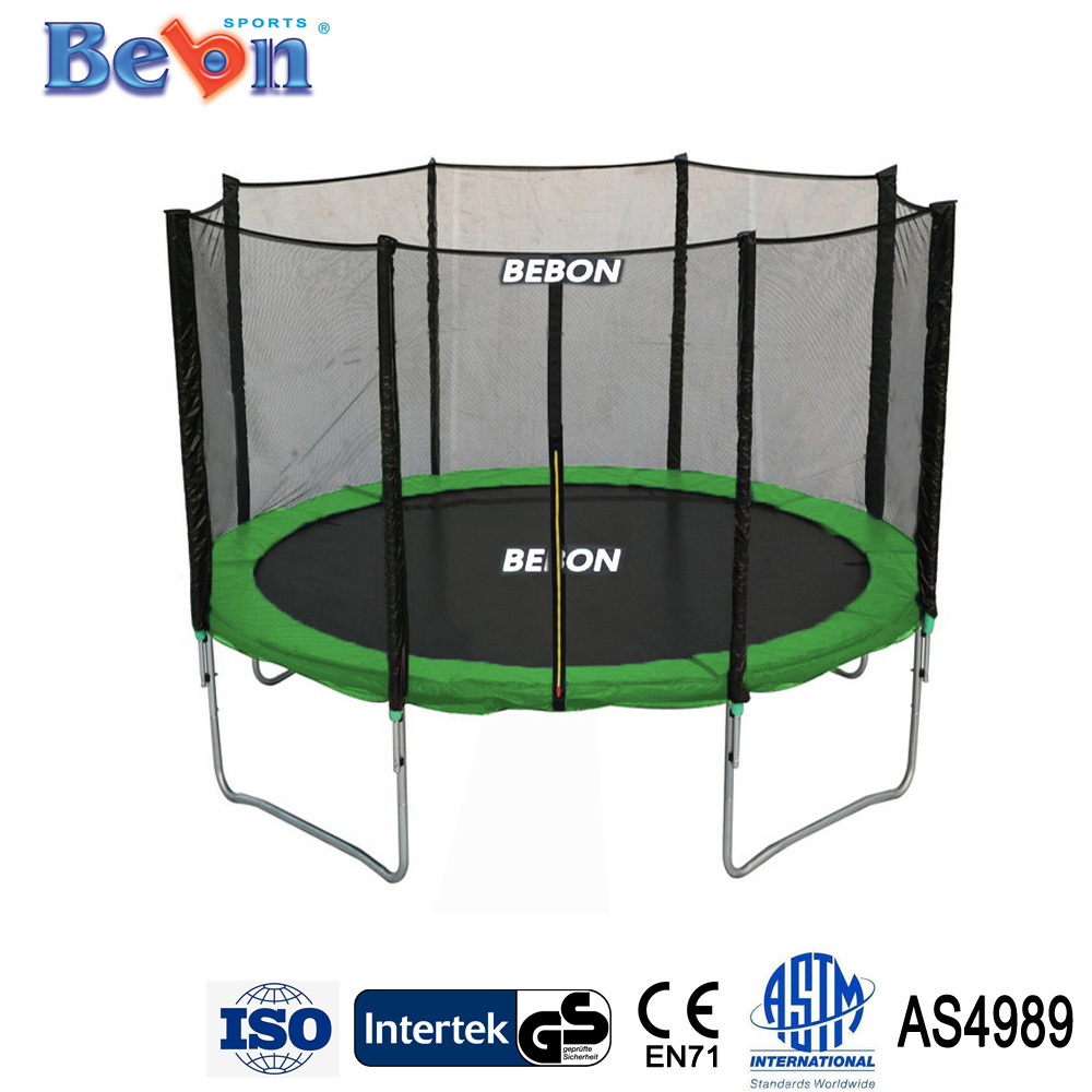 amusement park Trampoline with Enclosure Safety Net trampoline on trailer  6ft 8ft 10ft 12ft 14ft 15ft 16ft trampoline tent cove