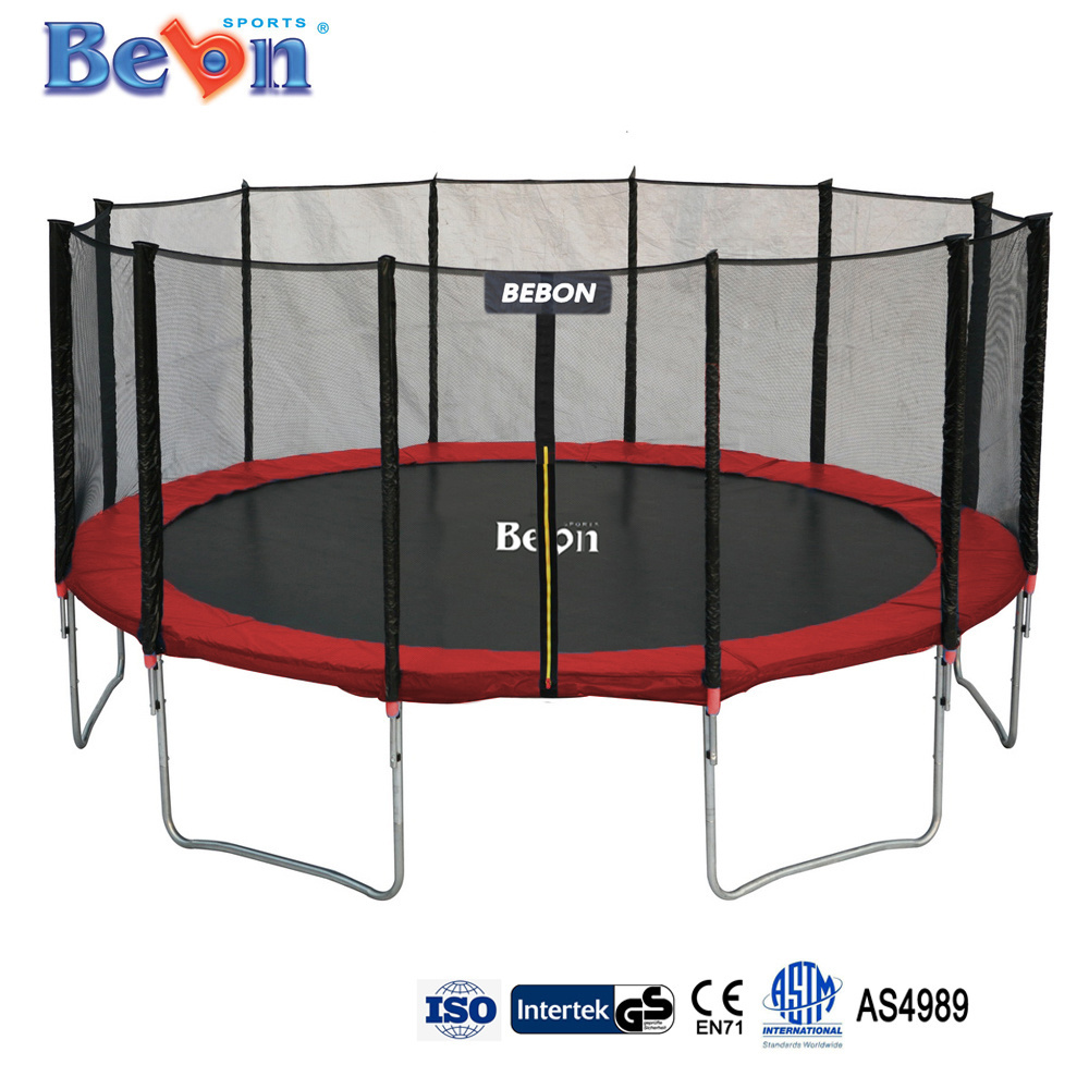 BEBON OUTER-NET TRAMPOLINE CTO color and material of jump fabric logo spring cover, capable of mass production and Hot classic