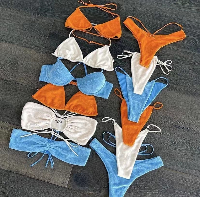 custom women swimwear china manufacturer swimwear 2022 trendy sexy bikini set eco-friendly swimsuits