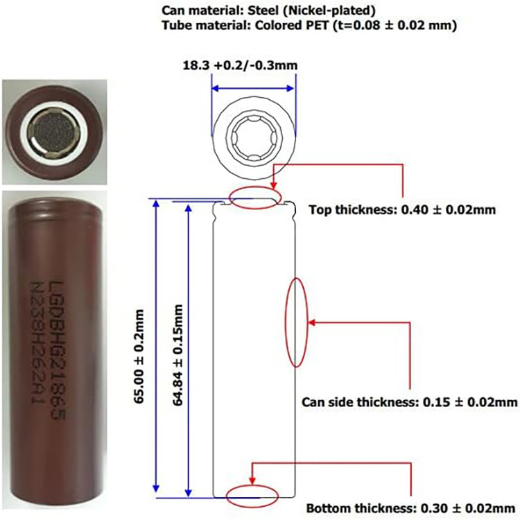 100% Genuine 18650 HG2 3000mAh 20A High Current 18650 HG2 3.7V Rechargeable Lithium-ion  Batteries For Home Appliancies