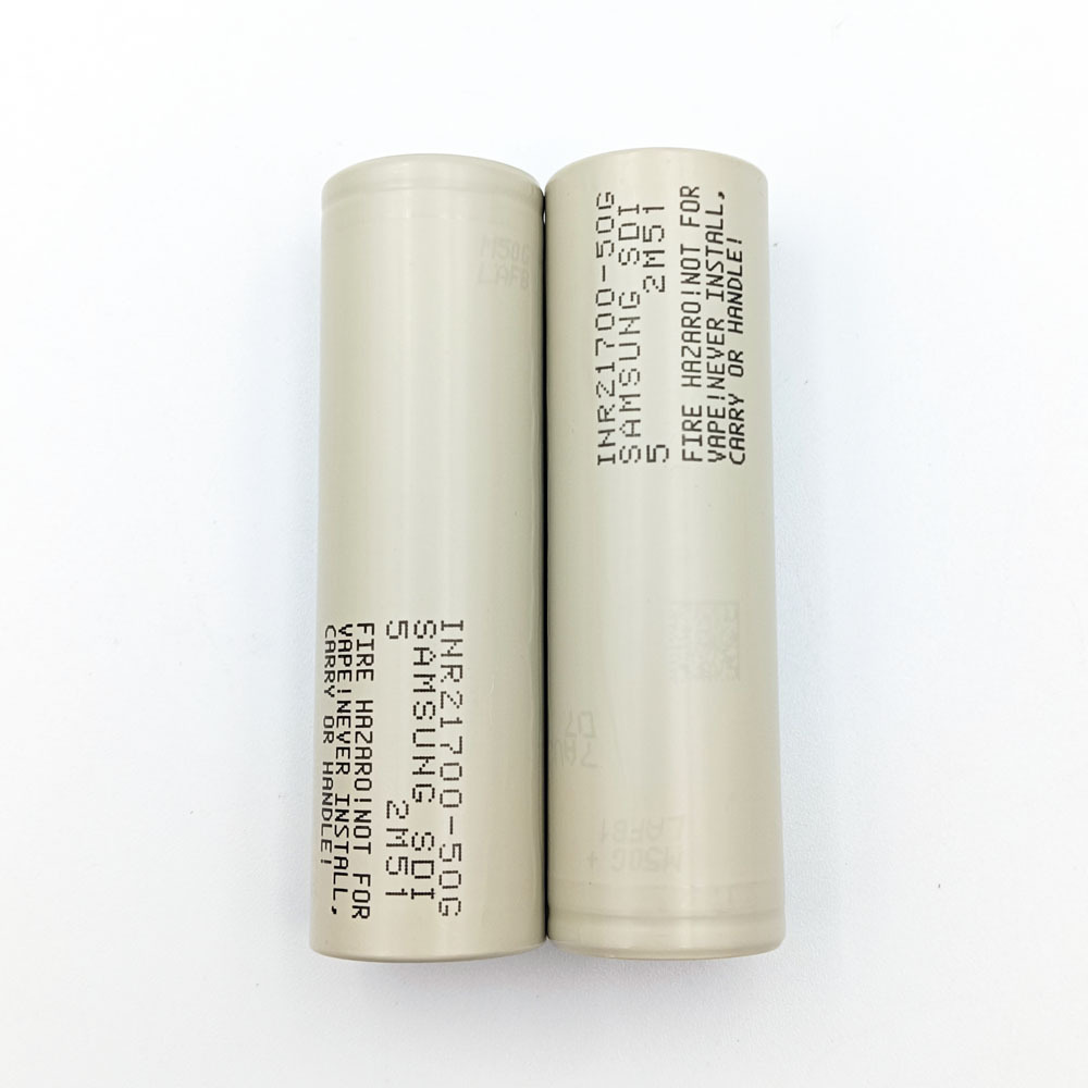 Hgh Capacity Inr21700-50G 3.6V 5000mAh 5Ah Rechargeable Li-ion Storage Battery Cell  For Korea Samsung 21700 50G Battery