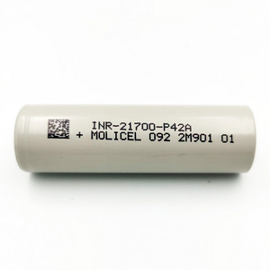 Authentic 3.7V Molicel INR 21700 4200mAh 45A discharge current P42A  rechargeable li ion battery for Molicel-P42A