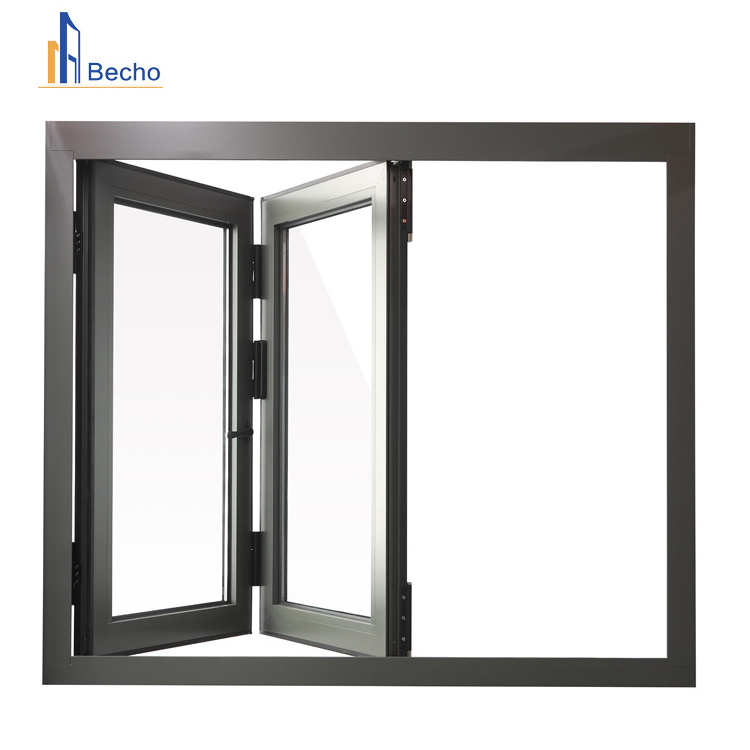 Customize Kitchen Balcony Horizontal Aluminum alloy Bi Fold Window Automatic Accordion Folding Windows And Doors