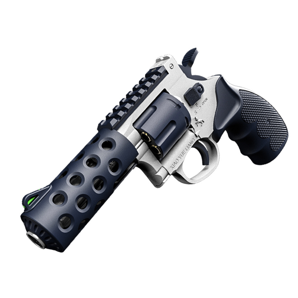 Hot selling products 2023 amazon nylon metal Revolver Launcher Soft Bullet Toy Collocation Ejection cowboy gun armas de juguete