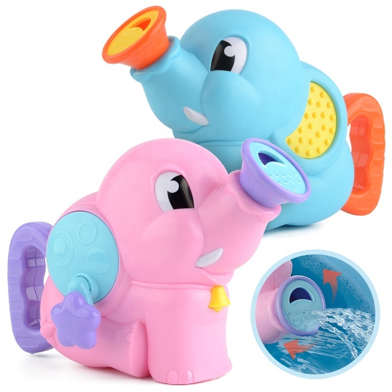 Cartoon Summer Hand Water Spraying Elephant Baby Animal Bath Toys For Kids