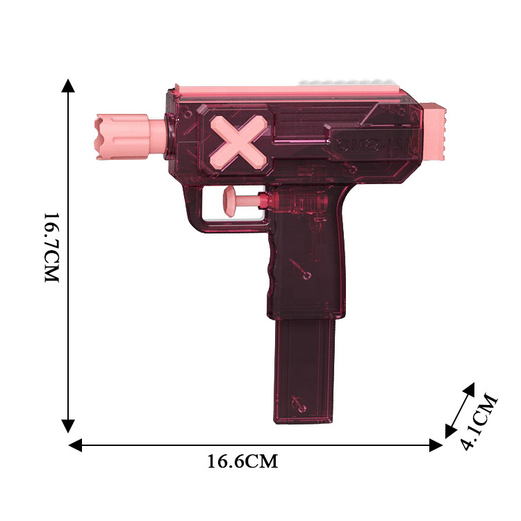 2023 NEW plastic summer funny outdoor Transparent water gun toy pistola de agua juguete for kid