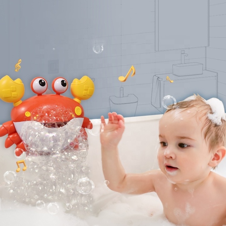 2023 New Brinquedos De Banho Water Play Crab Bubble Bath Toys For Kids