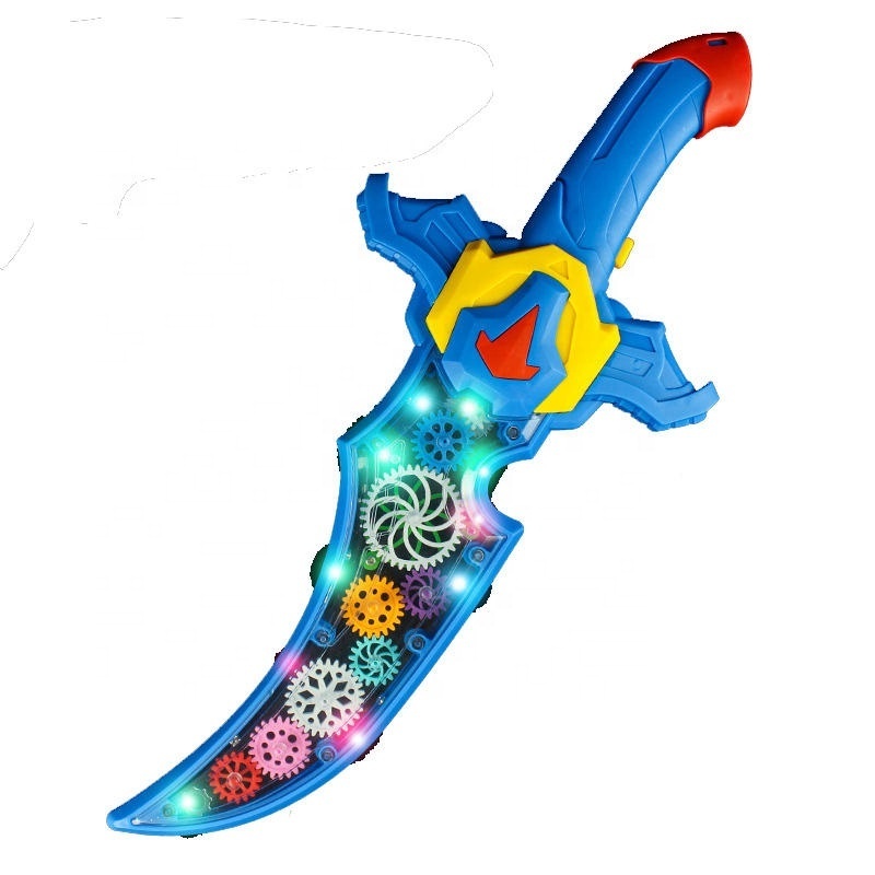 2023 Hot Boy Flash Sword Cool with Light and Sound Sword Kids Electric Gear flash toy Sword