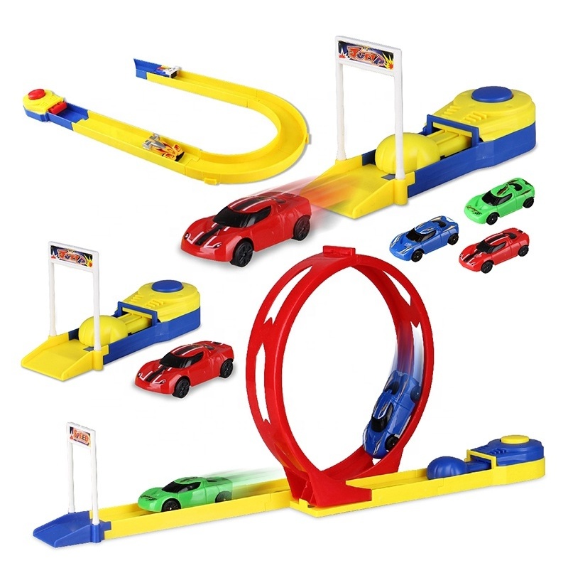 Factory New Mainan Kereta Elastic Rail Car Hotwheels Track Set Slot Toys