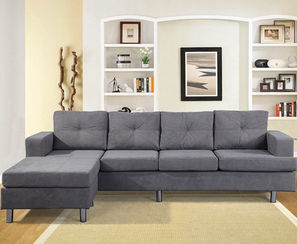 European import furniture u shape 5 seater home sofa set