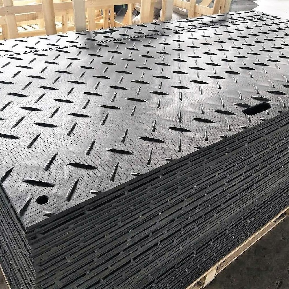 Customization Good Load Bearing HDPE  25mm Thickness Drilling Rig Floor Ground Protection Mats