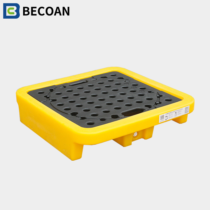 For Chemical Spill Response 1 Drum Spill Tray Containment Tray Spill Pallet For Drum*