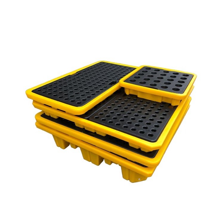 Portable Spill pallet spill containment kits for hazmat chemical spill protection