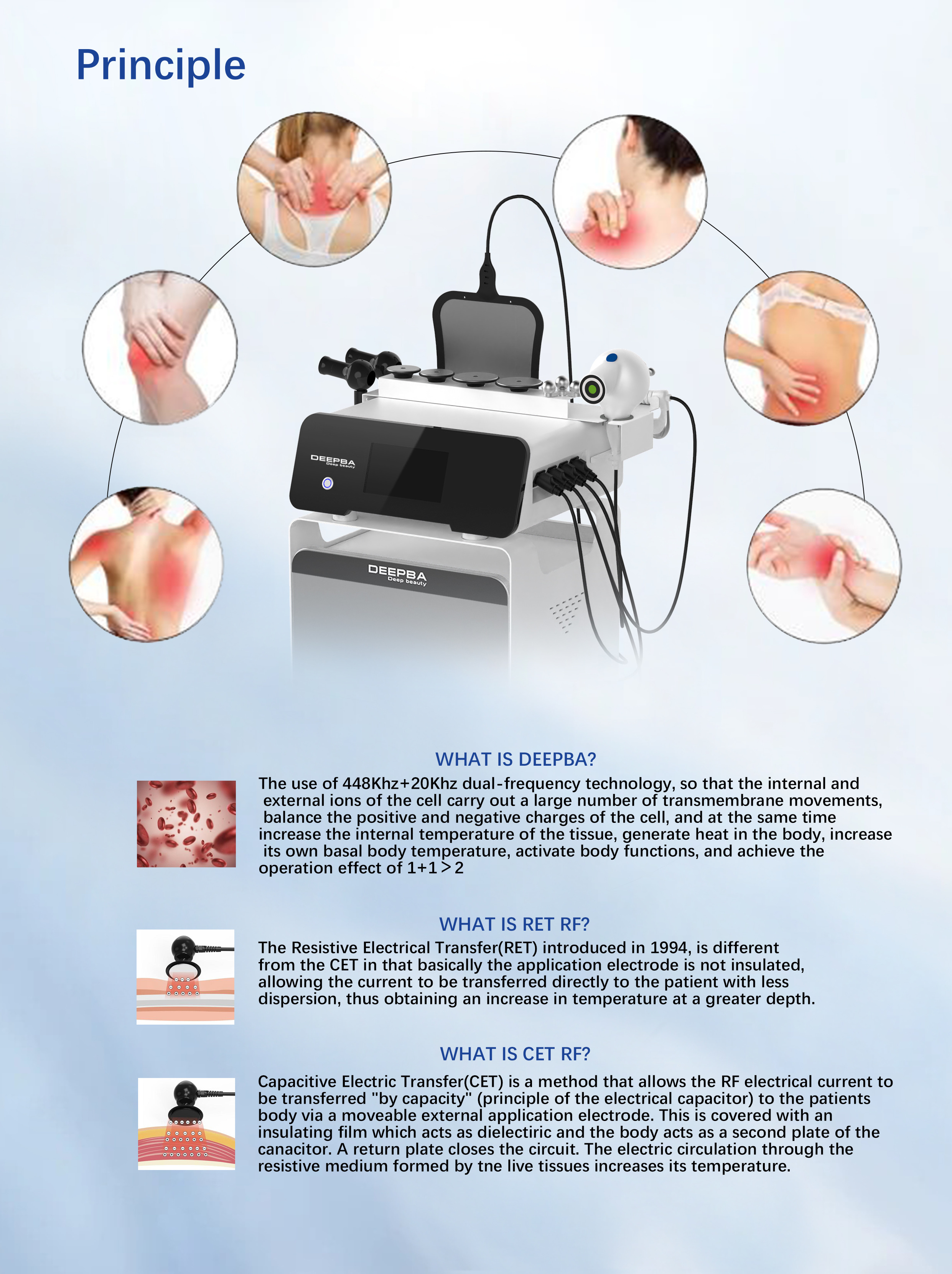 BECO Cet Ret RF 448K Monopolar Rf Tecar Therapy Machine