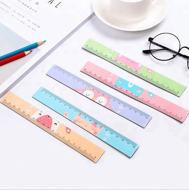 15cm flexible soft ruler promotional custom color magnetic scale ruler