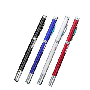 New style Multifunctional Laser Pointer Pen  LED Light Pen 5 in 1 Metal ballpoint pen Custom Logo