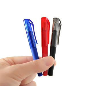 BECOL Promotional Short Gel Ink Pen 0.5 mm Mini Cute Signature Pen Portable Pocket Plastic Gel Pen for School/Office