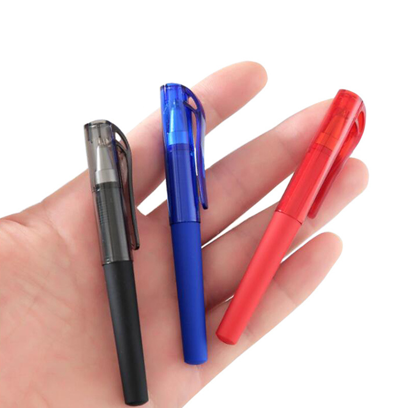 BECOL Promotional Short Gel Ink Pen 0.5 mm Mini Cute Signature Pen Portable Pocket Plastic Gel Pen for School/Office