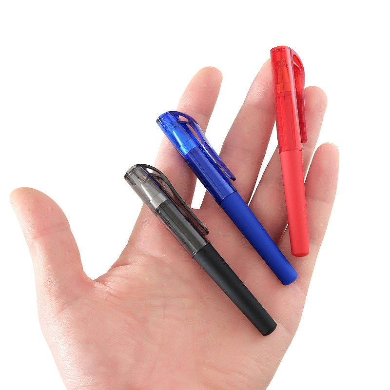 BECOL Promotional Short Gel Ink Pen 0.5 mm Mini Cute Signature Pen Portable Pocket Plastic Gel Pen for School/Office