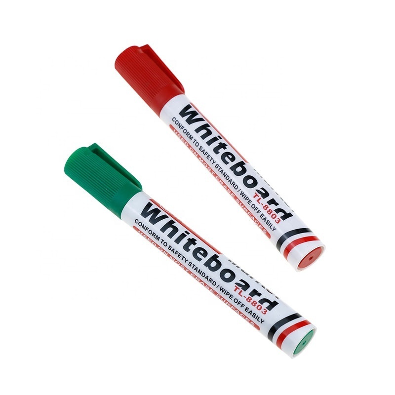 BECOL High Quality Non Toxic Erasable Whiteboard Marker Custom Logo Dry Erase Fine Tip Whiteboard Marker Pen Set