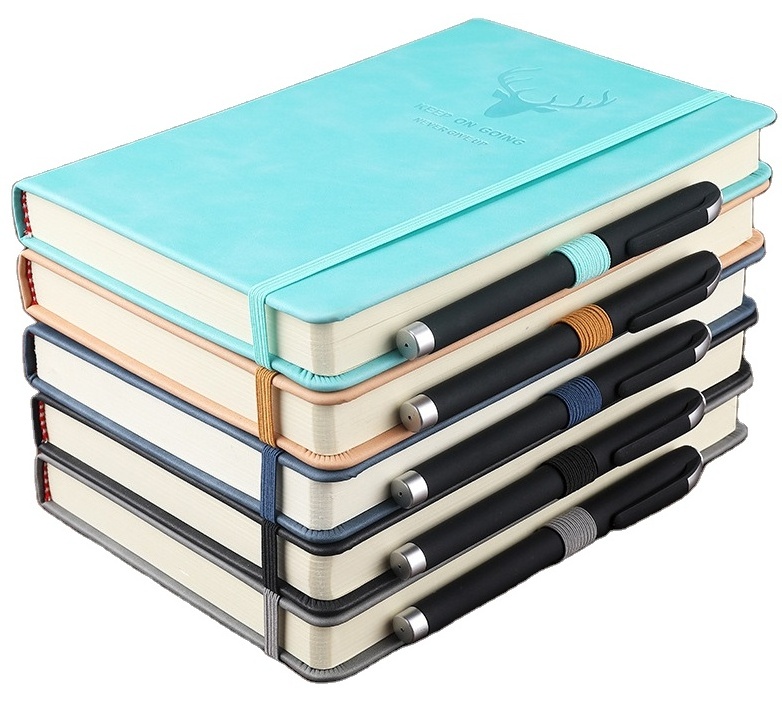 New Bulk Notebook Private Label Journals and Planners PU Leather Cover Notebooks  for Office